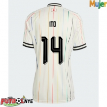 Camiseta Japón Junya Ito #14 Visitante Equipación para mujer Mundial 2026 manga corta